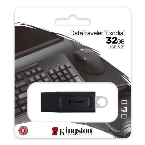 Kingston DataTraveler Exodia DTX/32GB Flash Drive USB 3.2 Gen 1 tassa siae inclusa